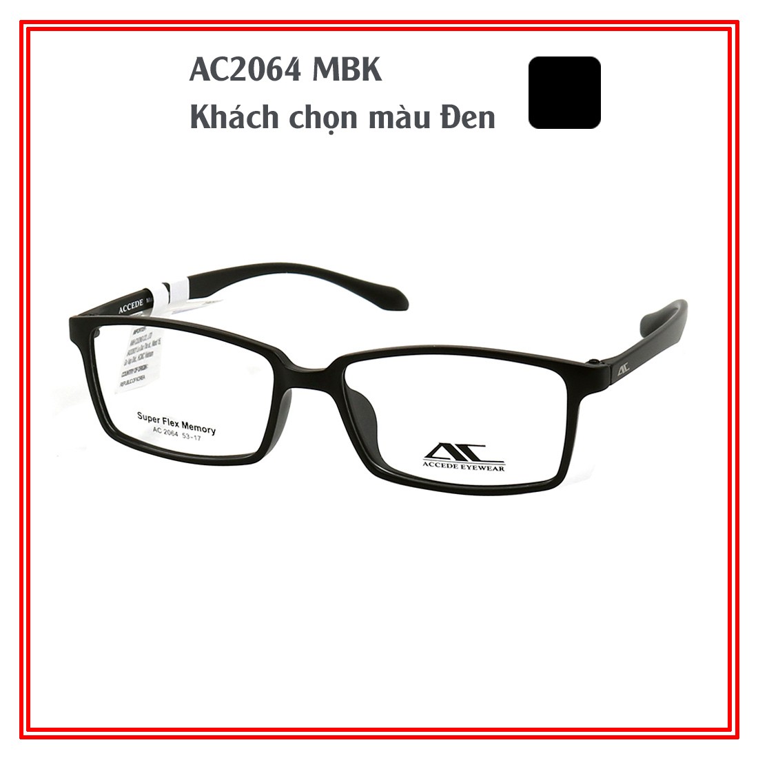 Gọng kính ACCEDE AC2064 MBK - AC2064 MGR