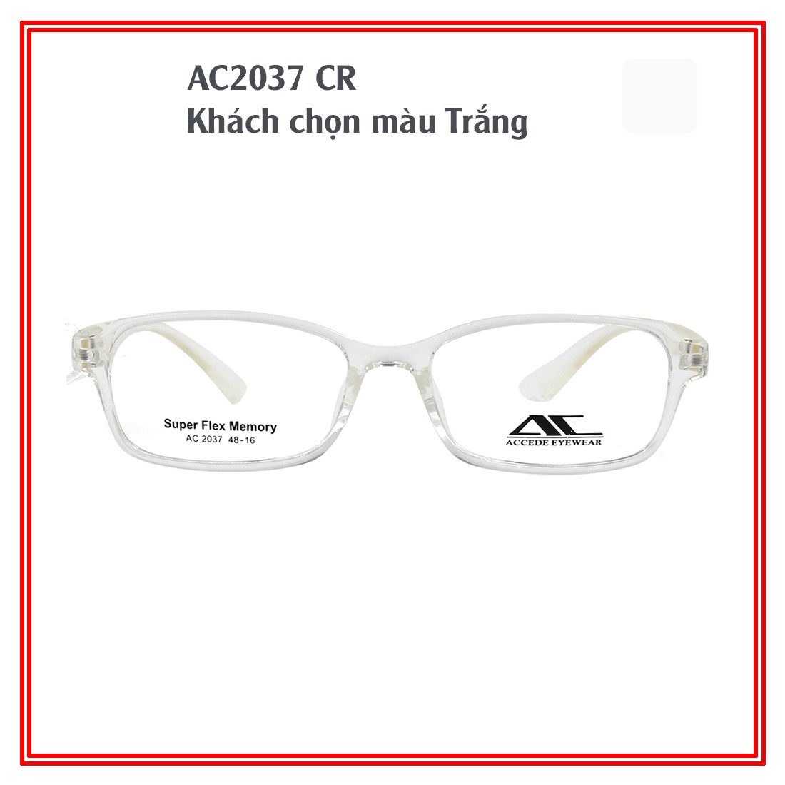 Gọng Kính Unisex Accede AC2037