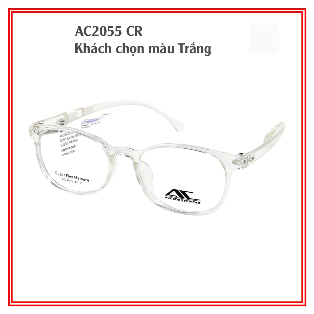 Gọng Kính Unisex Accede AC2055