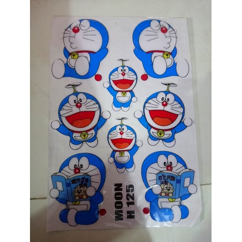 logo đổ nổi doraemon Decal trang trí 2Bánh.vn