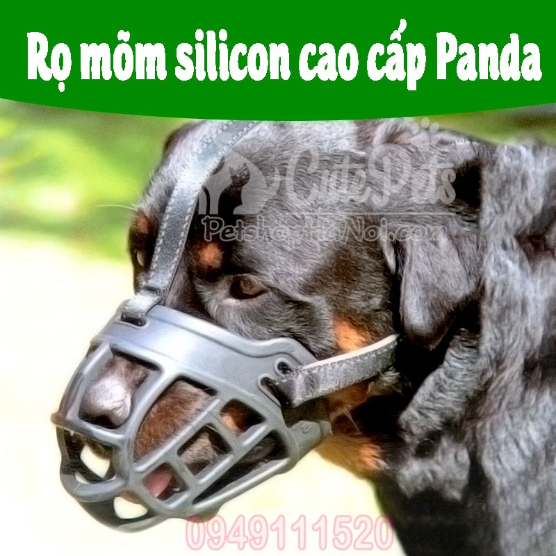 RỌ MÕM SILICON PANDA DÀNH CHO CHÓ