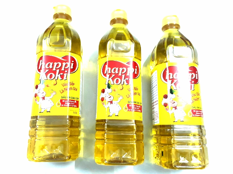 Combo 3 Chai Dầu Ăn happi Koki 1Lít (Mã SP: 8936052100035)