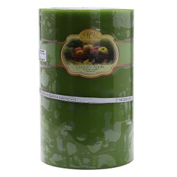 NẾN THƠM TRỤ TRÒN D10H15 MISS CANDLE MIC0246 XANH LÁ HƯƠNG TÁO