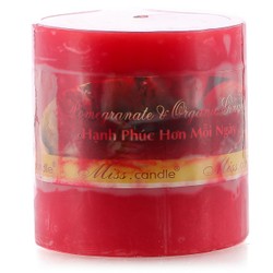 NẾN THƠM TRỤ TRÒN D6H6 MISS CANDLE MIC0826 ĐỎ