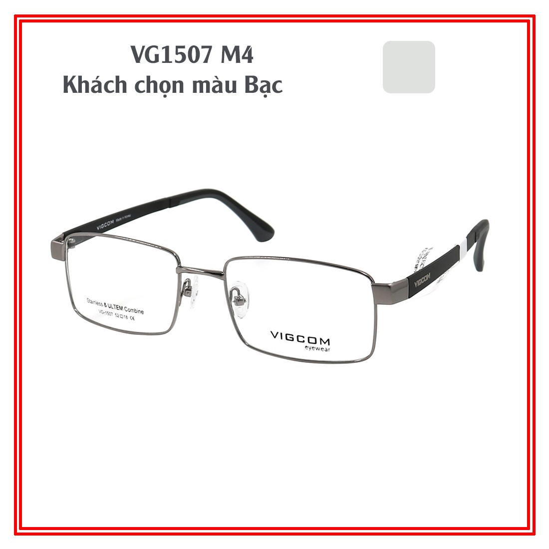 Gọng kính chính hãng VIGCOM VG1507 M4