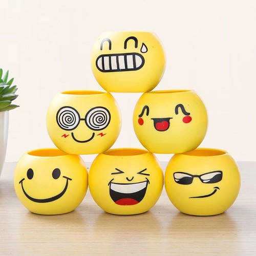 Combo 5 bộ chậu trồng cây mini - chậu trồng cây cảm xúc có hạt giống
