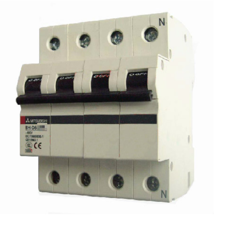 Cầu dao MCB Mitsubishi BH-D6 C N - 32A 6kA 4P