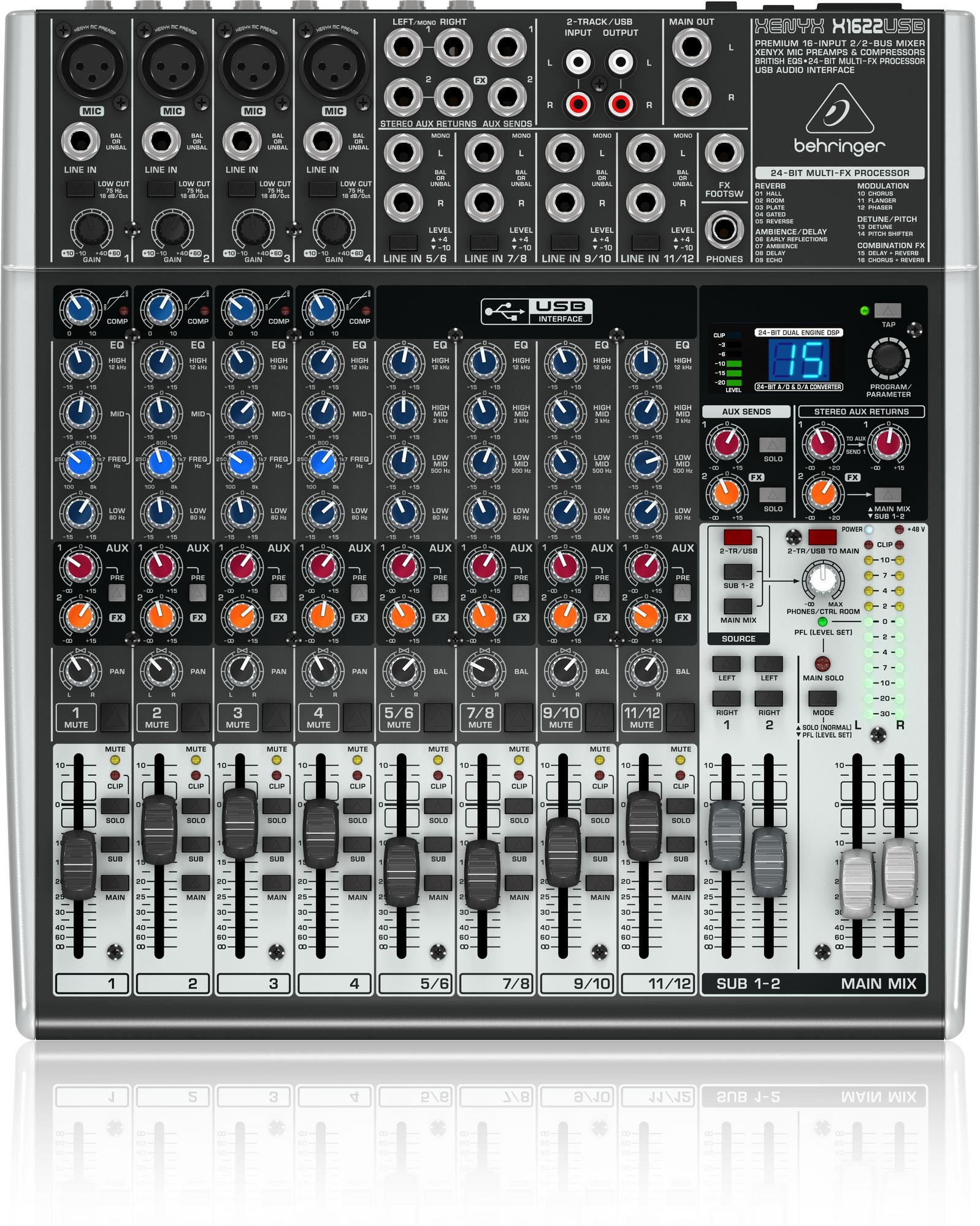Bàn Mixer Behringer Xenyx X1622USB (1622USB)