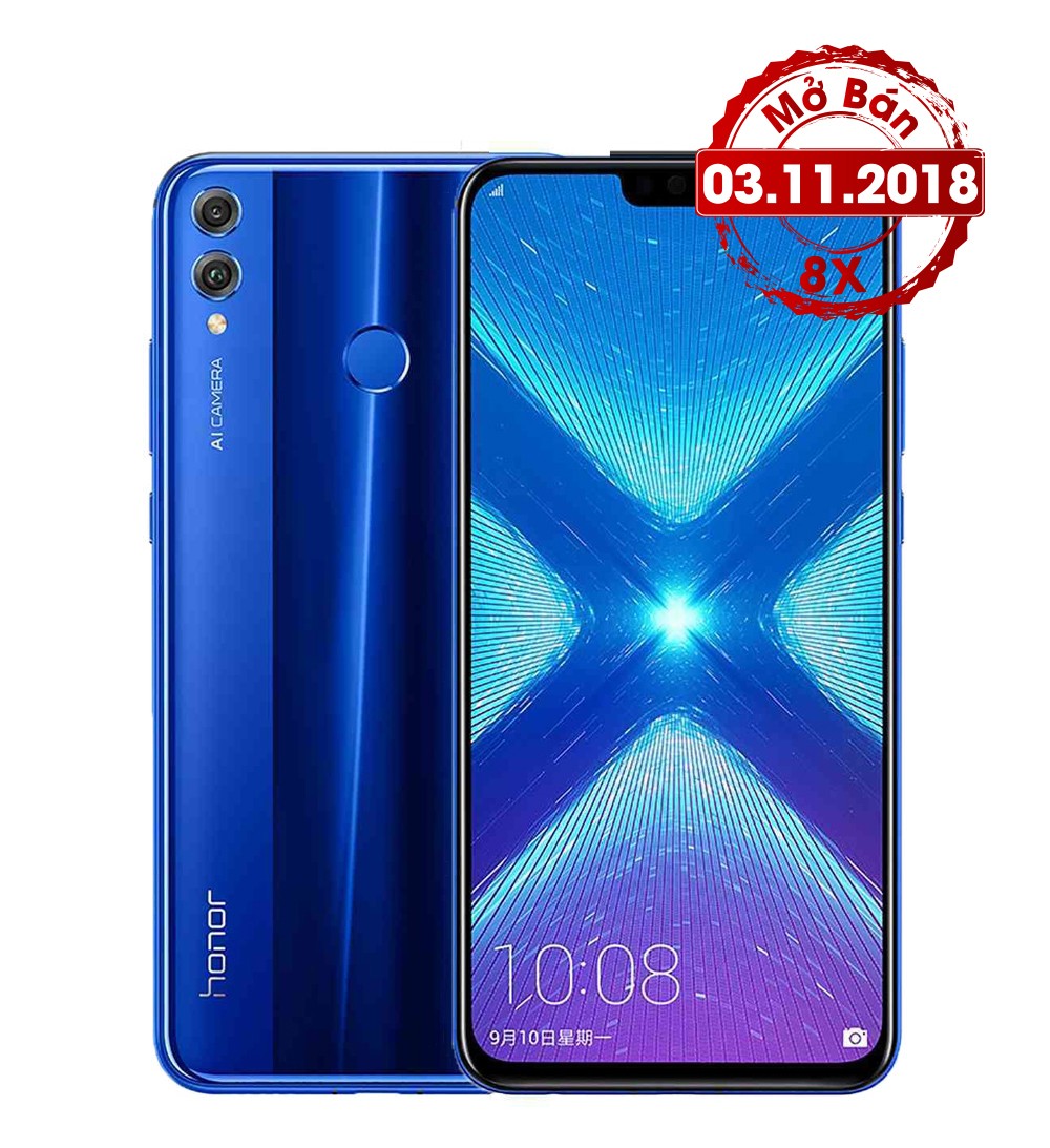 Điện thoại Honor 8X - 4GB RAM, 64GB, 6.5 inch