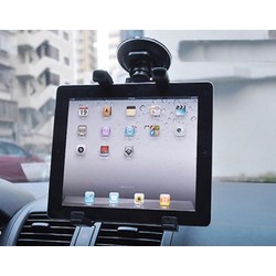Kẹp đế hít ĐT, máy tính bảng trên xe hơi xoay 360 độ
