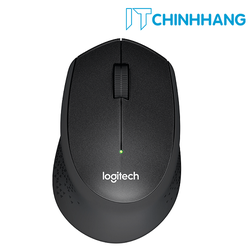 Chuột Không Dây Logitech M331 Silent Plus Đen - Hàng Chính Hãng