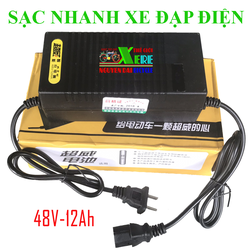Sạc xe điện-Sạc xe đạp điện ngắt tự động 48V-12Ah