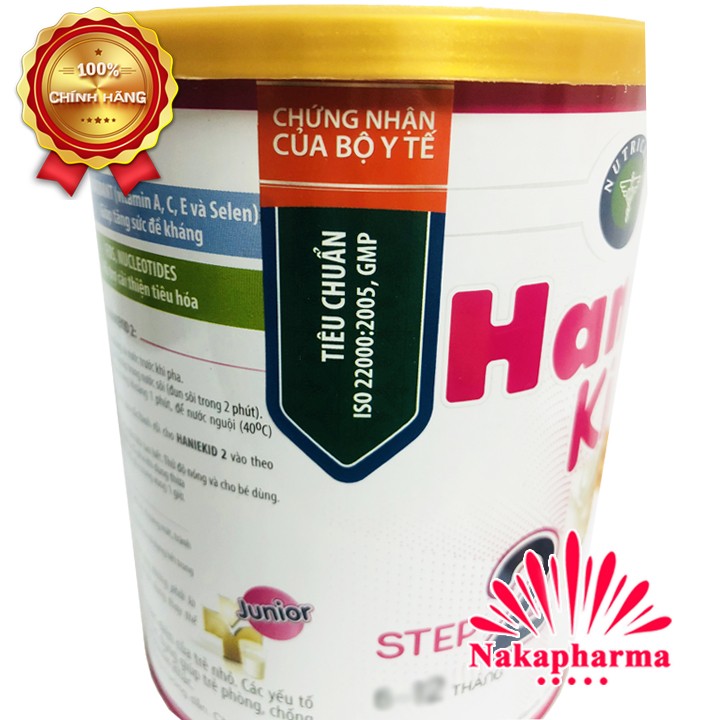 Sữa bột Hanie Kid 2 900g (Mã SP: Khuyên dùng cho bé biếng ăn)