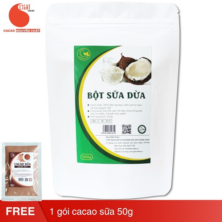 Bột sữa dừa GreenD Food 500g