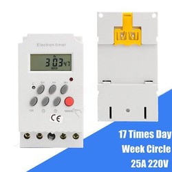 Bộ 2 Công tắc hẹn giờ Electron Timer 17 chương trình kg316t [Được kiểm hàng] 1CTHG