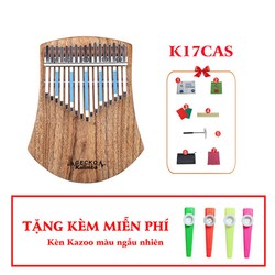 Đàn kalimba gecko 17 phím k17cas tặng kèn kazoo limited edition