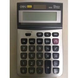 Máy tính cầm tay deli 1222 - chính hãng - bảo hành 2 năm
