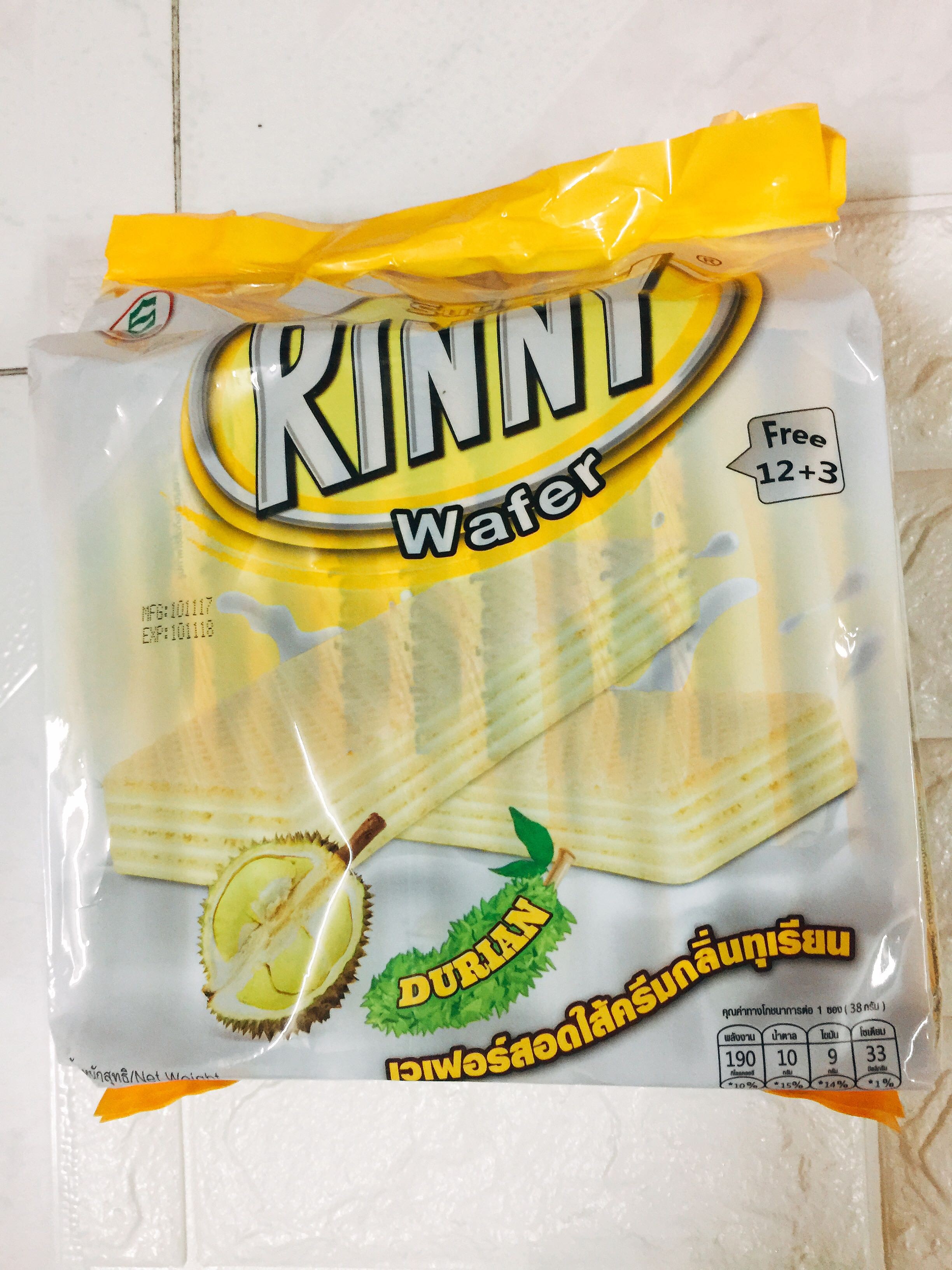 Bánh xốp Rinny vị Sầu riêng
