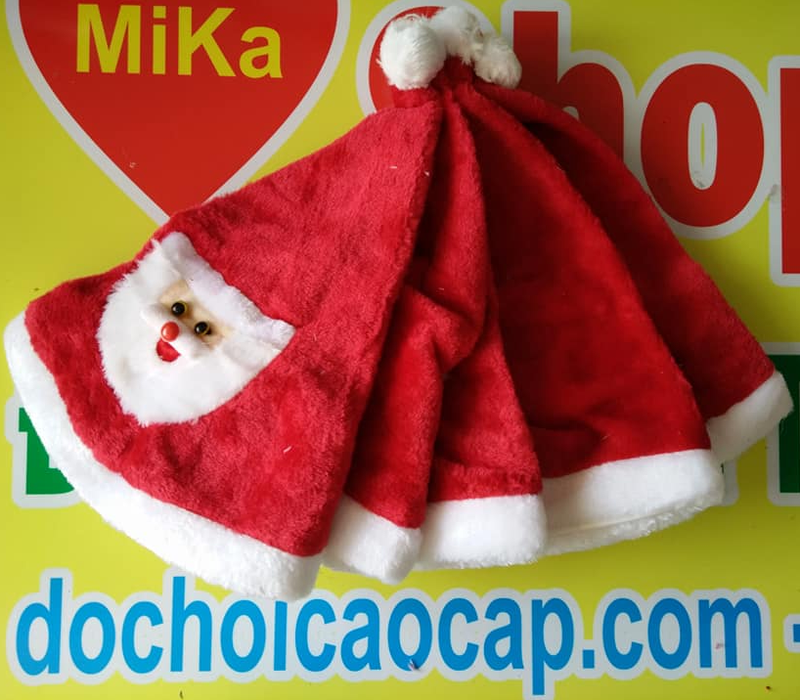 Mũ nón Noel chất nhung dày đẹp - cỡ lớn 3