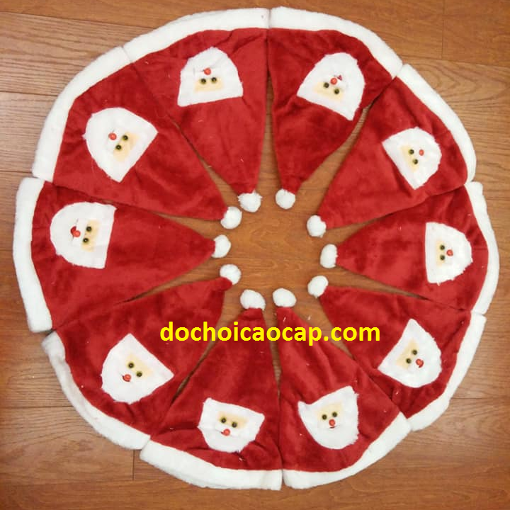 Mũ nón Noel chất nhung dày đẹp - cỡ lớn 2