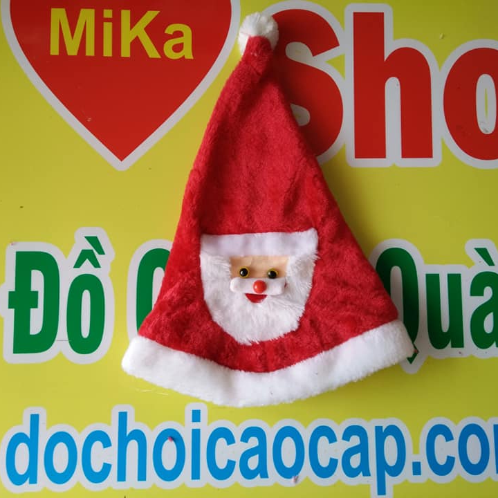 Mũ nón Noel chất nhung dày đẹp - cỡ lớn 1