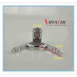 Bản lề chữ thất inox 50*31*7 Bản lề chữ thất inox 50*31*7