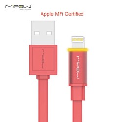 Cáp Lightning Mipow GlowSync Charge & Sync Red