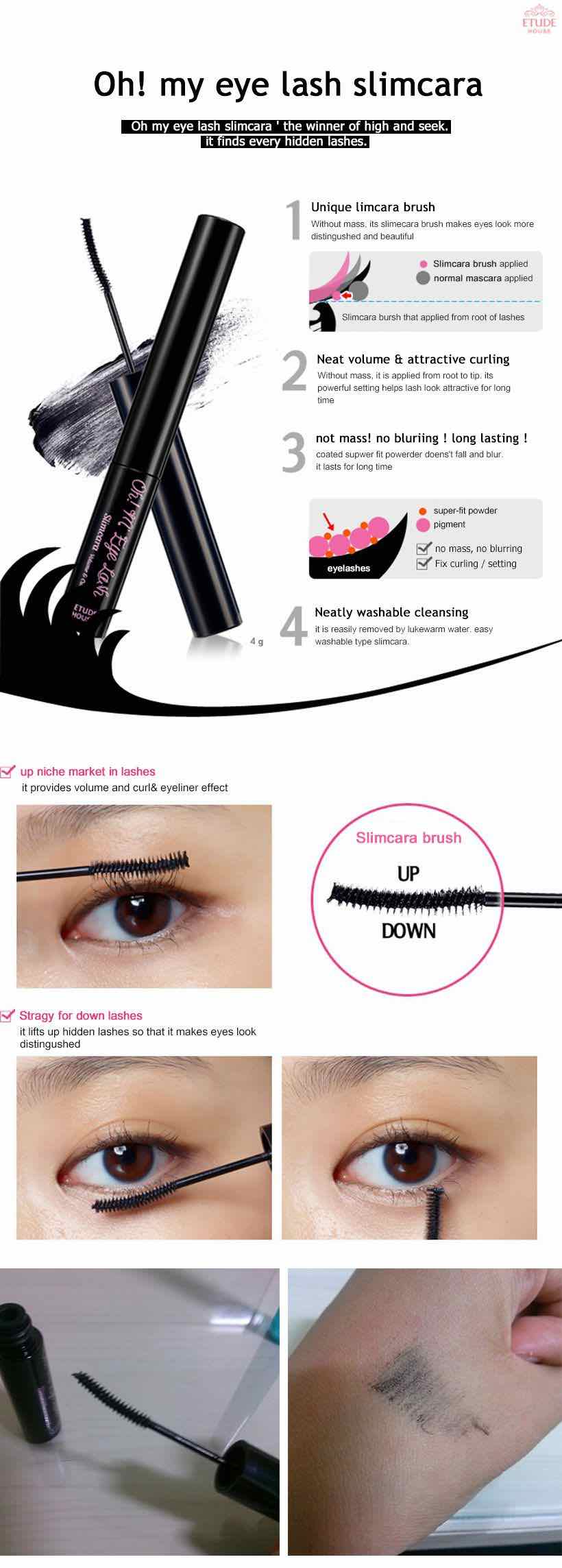 Mascara Oh m’eye lash Slimcara Volume & Curl
