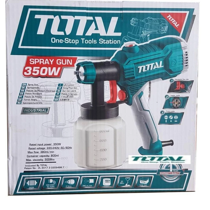 MÁY PHUN SƠN DÙNG ĐIỆN TOTAL 350W (Mã SP: TT3506)