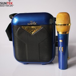 Loa karaoke suntek ys-a21 xanh + tặng mic karaoke
