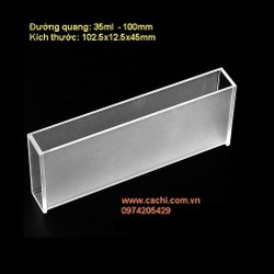 Cuvet thủy tinh 102.5 x 12.5 x 45m dùng cho máy quang phổ [Được kiểm hàng] 1649732205
