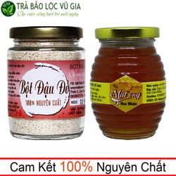 Combo Bột Đậu Đỏ + Mật Ong Hoa Nhãn Vũ Gia