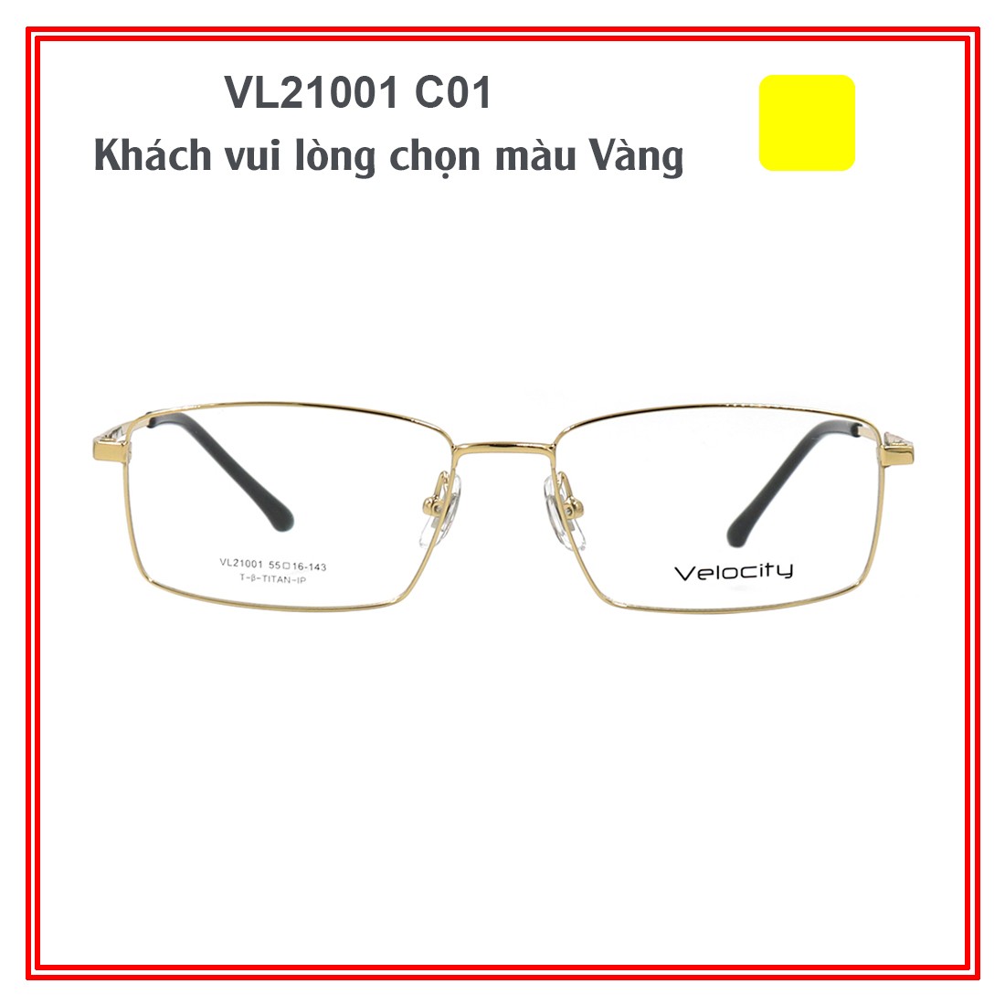 Gọng Kính Unisex Velocity VL21001