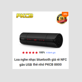 Micro kèm loa Bluetooth Karaoke nhập khẩu PKCB K6 cắm thẻ nhớ PF14 3