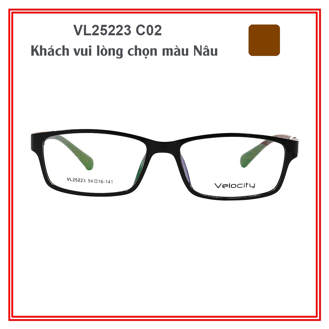 Gọng kính VELOCITY VL25223 C02 (Mã SP: VL25223 C02)