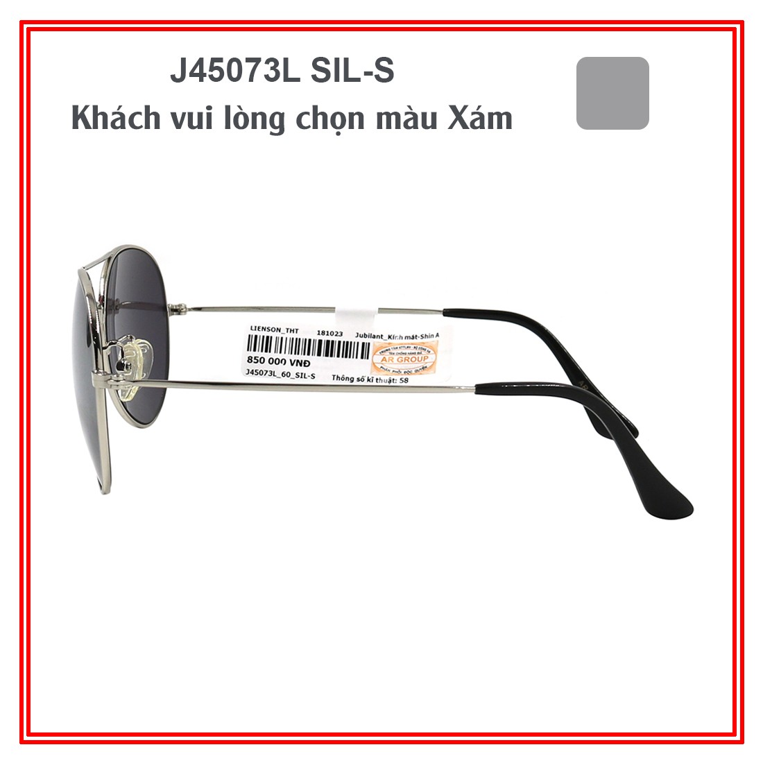 Kính mát JUBILANT J45073L (Mã SP: J45073L)