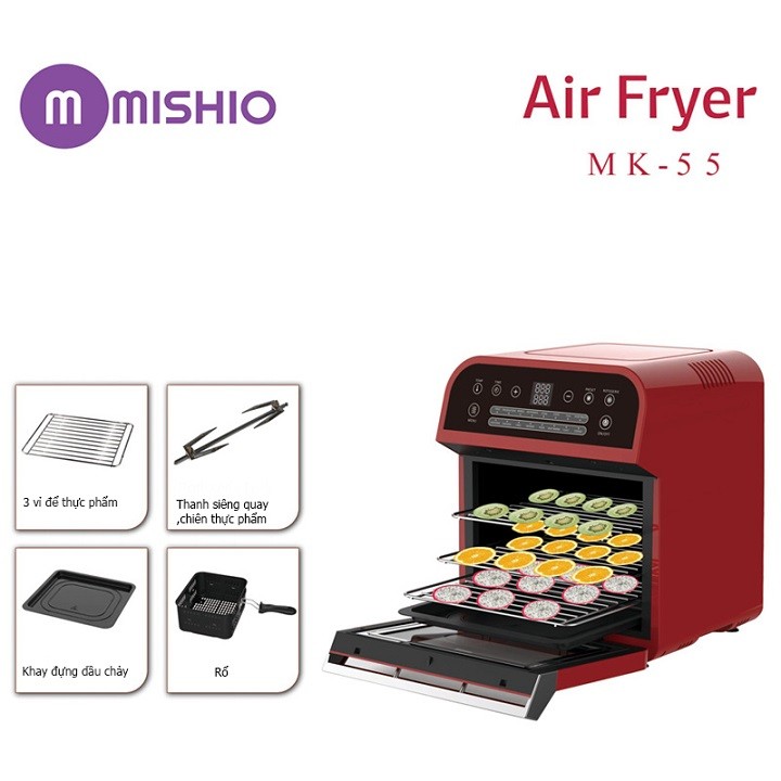Nồi chiên không dầu Mishio MK55
