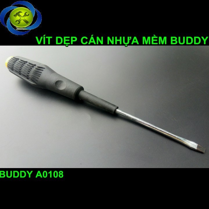 Vít dẹp cán nhựa mềm Buddy A0108 150mm 1
