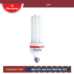 BÓNG ĐÈN COMPACT ĐIỆN QUANG ĐQ-CFL-4U-F14-35W-DL-E27
