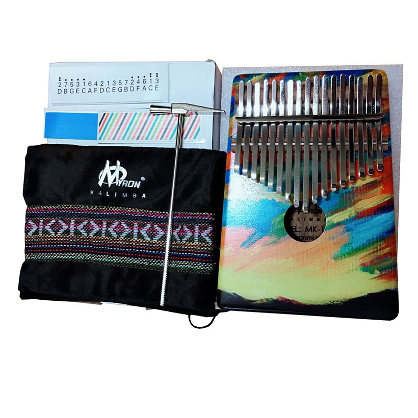 Đàn Kalimba 17 Phím Myron PAINT Phong Cách Đường Phố