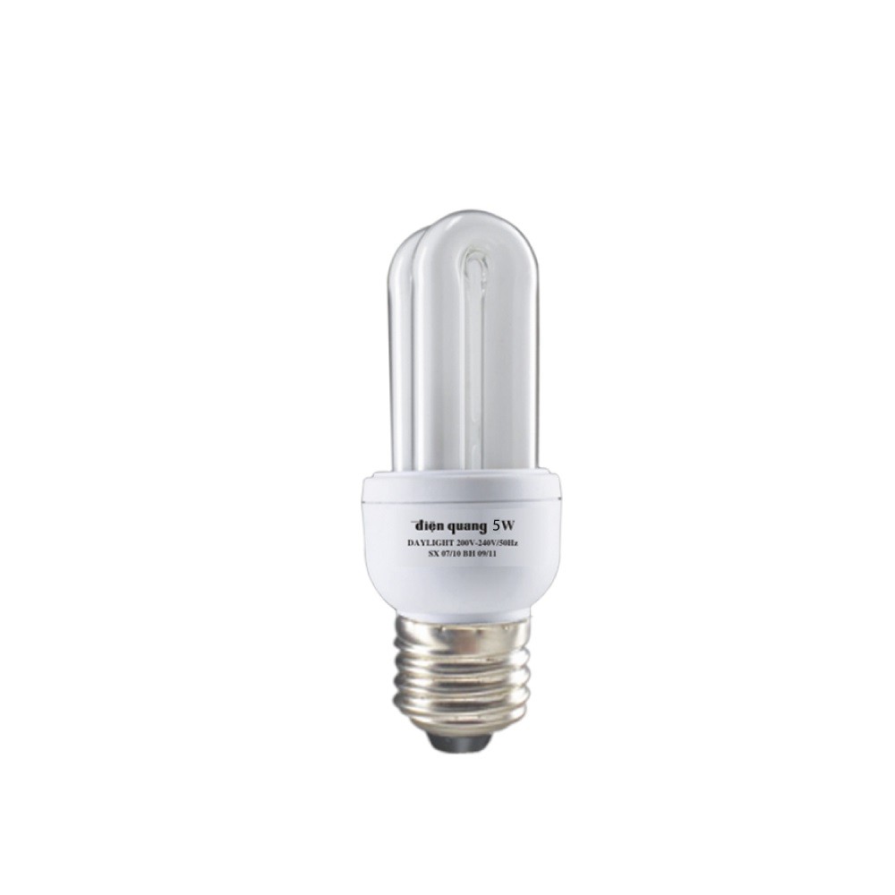 BÓNG ĐÈN COMPACT ĐIỆN QUANG ĐQ-CFL-2U-T4-5W-WW-E27