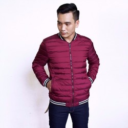 khoác phao lông vũ cổ bomber khoác phao lông vũ cổ bomber