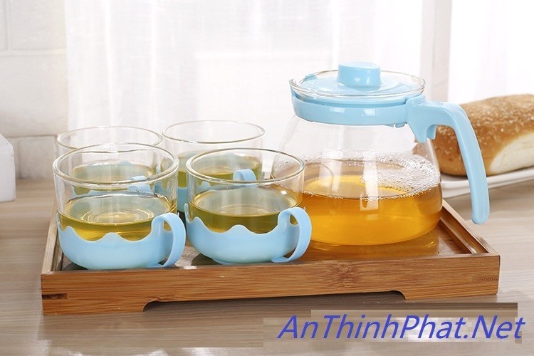 Bộ ấm pha trà thủy tinh hộp quà tặng sang trọng cho ngày Lễ Tết 6