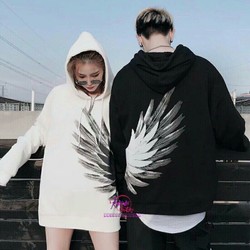 ÁO HOODIE NỈ IN HÌNH ĐÔI CÁNH CHO CẶP ĐÔI GIÁ SỈ RẺ ÁO HOODIE NỈ IN HÌNH ĐÔI CÁNH CHO CẶP ĐÔI GIÁ SỈ RẺ