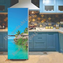 Tem dán tủ lạnh | De can dán tủ lạnh Phong cảnh mùa hè