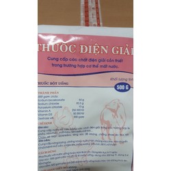 500 g BÙ NƯỚC VÀ ĐIỆN GIẢI CHO VẬT NUÔI 500G