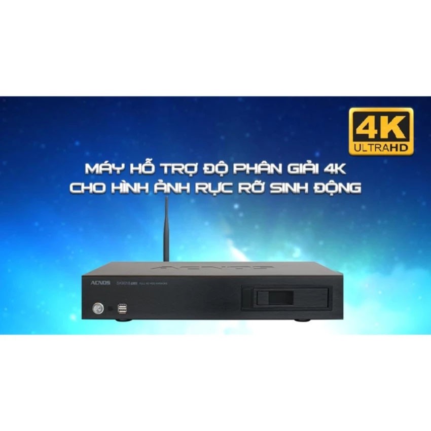 Đầu karaoke độ nét cao Acnos SK9018Plus Ổ Cứng 3T, đen