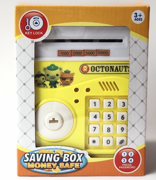 Két sắt mini có chìa khóa hình thú 3