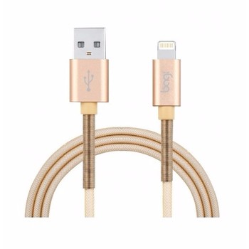 Cáp bọc lò xo chống đứt sạc nhanh cao cấp Bagi cho Iphone CB-IF10