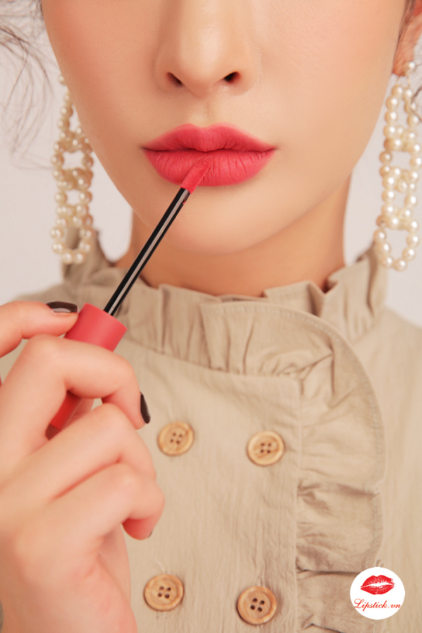 Son 3CE Velvet Lip Tint Pink Break Màu Hồng Đào 5